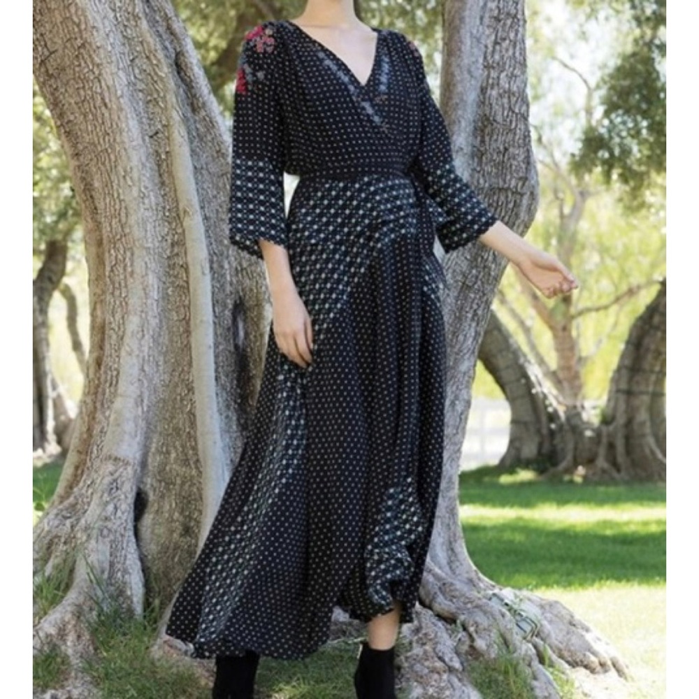 Johnny Was BIYA Keshte Silk Dress